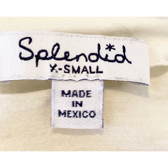 Splendid Women's Mock Neck Oversized Sleeveless Soft Tank Off White - Picture 6 of 8